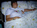 Christina and Nina sleeping, 29th August 2000