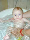 Nina taking a bath  (30th September 2000)