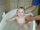 Nina taking a bath  (30th September 2000)