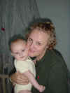 Nina and her Mama, 9th December 2000